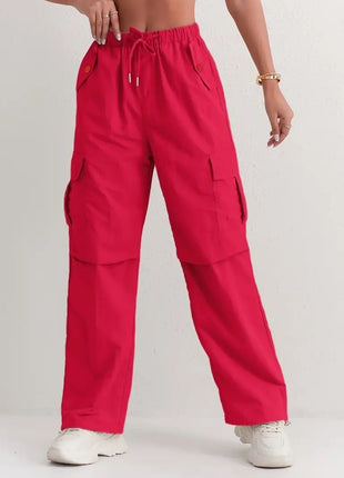 High Waist Drooping Quick-drying Leisure Wide Leg Track Pants