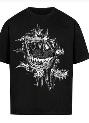 プリント柄入りクリエイティブ半袖Tシャツ
