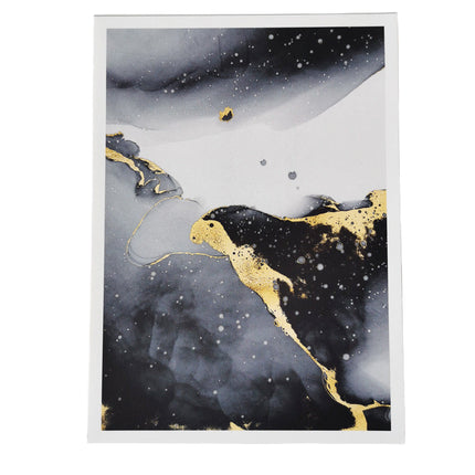 Black & Gold Marble - 60x80 cm