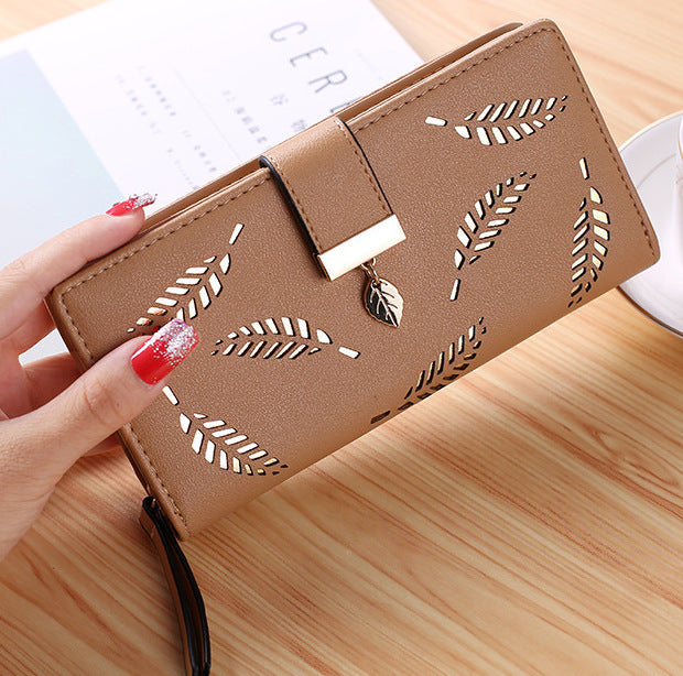 Hollow Leaf Card Wallet
