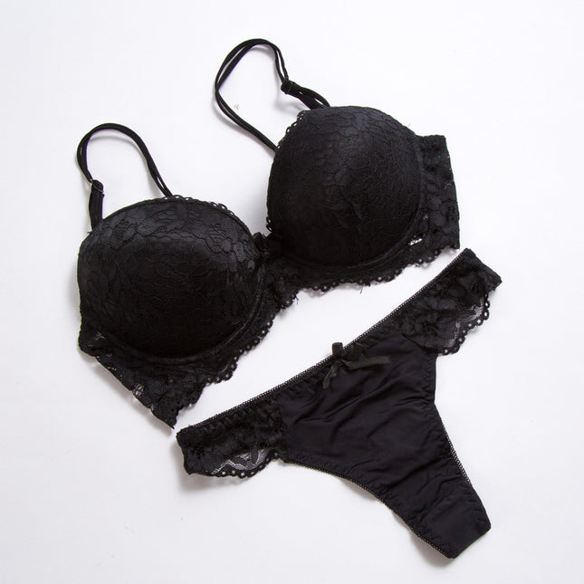 Lace Bra and Thong Set