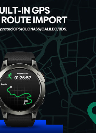 ساعة Zeblaze Stratos 3 Pro الذكية – ساعة رياضية بشاشة AMOLED ونظام GPS وحماية IP68