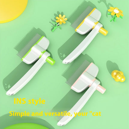 Self-Cleaning Flea Removal Magic Pet Brush for Cats & Dogs