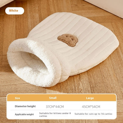Sleeping Pet Nest Bag Warm Closed Pocket