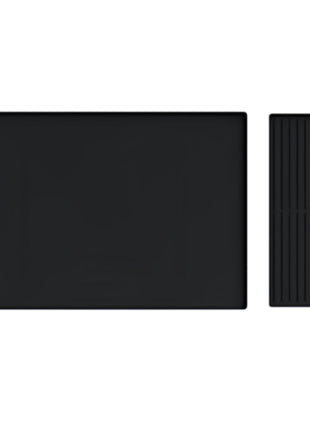 Minimalist Silicone Coffee Machine Mat – Double-Layer Draining Pad & Cup Tray
