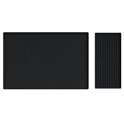 Minimalist Silicone Coffee Machine Mat – Double-Layer Draining Pad & Cup Tray