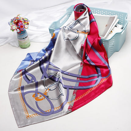 High-end Versatile Vintage Printed Workplace Scarf