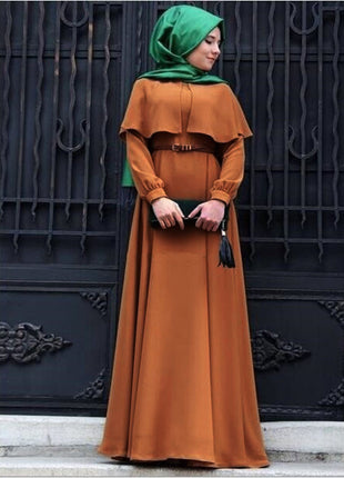 Elastic Sunshine Linen Plus Size Abaya