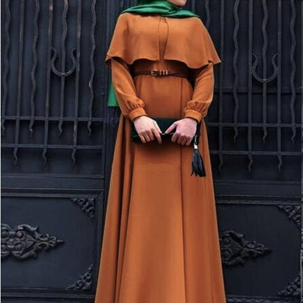 Elastic Sunshine Linen Plus Size Abaya