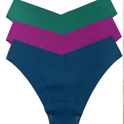 Seamless Ice Silk Underwear Cotton Crotch Set of 3, 4 or 7