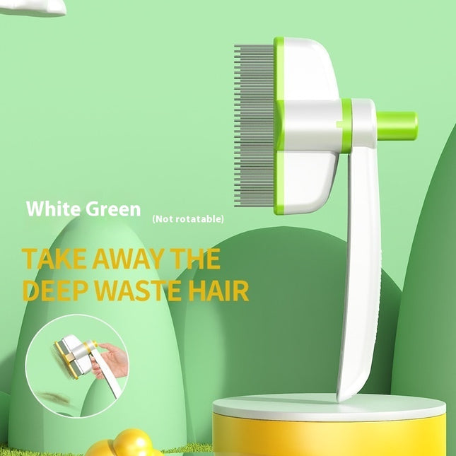 Self-Cleaning Flea Removal Magic Pet Brush for Cats & Dogs