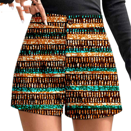 African Duplex Cotton Batik Shorts