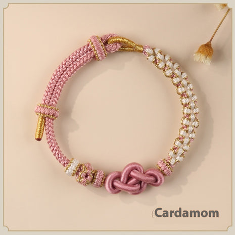Pulsera con nudo Ruyi hecha a mano