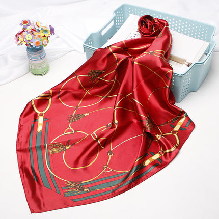 High-end Versatile Vintage Printed Workplace Scarf