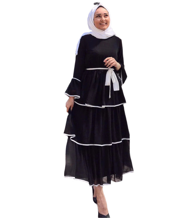 Layers Abaya with Headscarf
