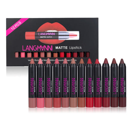 LANGMANNI Matte Lipstick set of 12