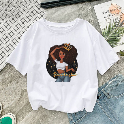 African girl short sleeve T-shirt