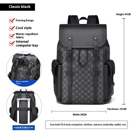 Curved Shoulder Strap New Casual Business Travel Backpack