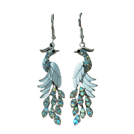 Retro Peacock Earrings