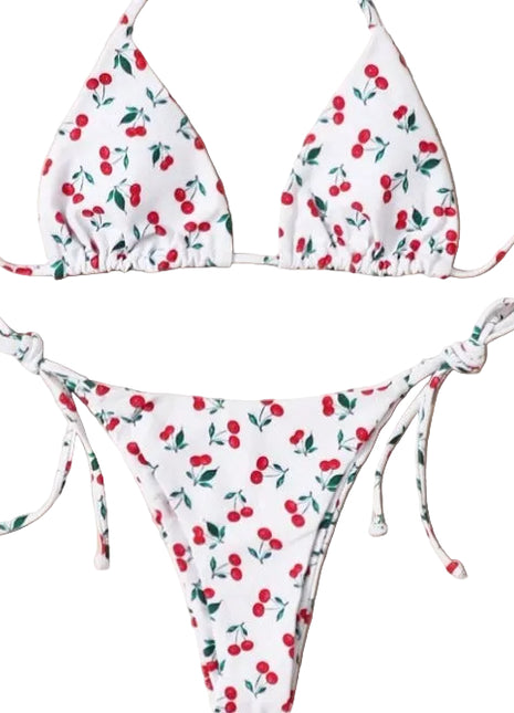 Conjunto de bikini halter con aberturas Holiday