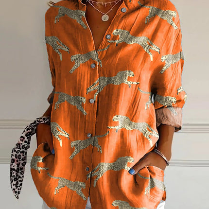 Long-sleeve Printed 3D Top