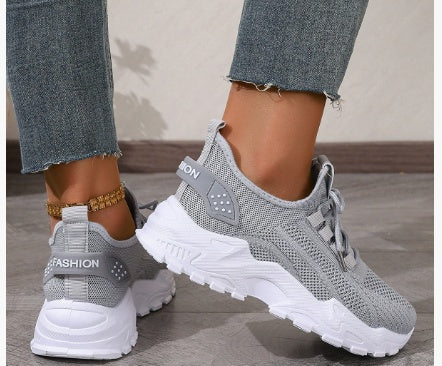 Fly Knit Mesh Thin Breathable Sports Shoes