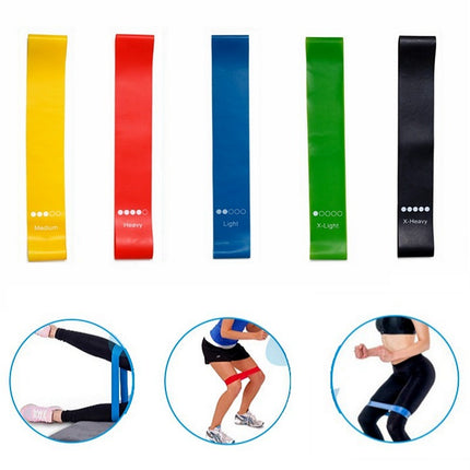 Yoga Resistance Rubber Bands Indoor Outdoor Fitness Equipment Pilates Training Workout Elastic Bands