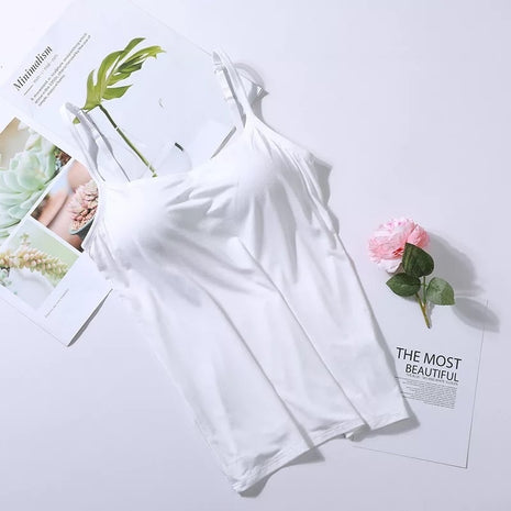 Modal Long Sling Vest Inner Wear-free Bra Top