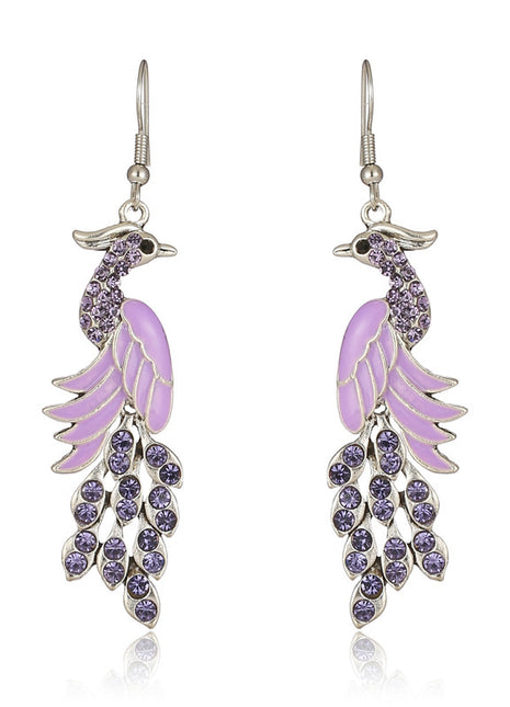 Retro Peacock Earrings