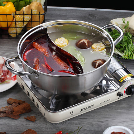 Stainless Steel Two-Flavour Hot Pot
