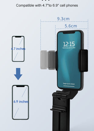 حامل هاتف محمول للسفر قابل للطي ويدور 360 درجة