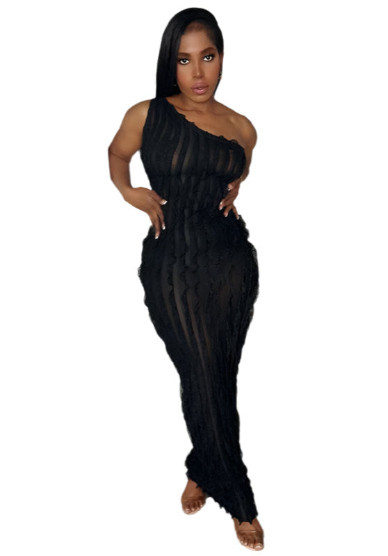 Backless High Waist Sheath Dress