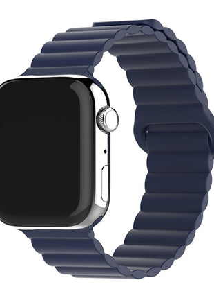 Apple Watch対応 2色シリコン磁気バックルリングバンド
