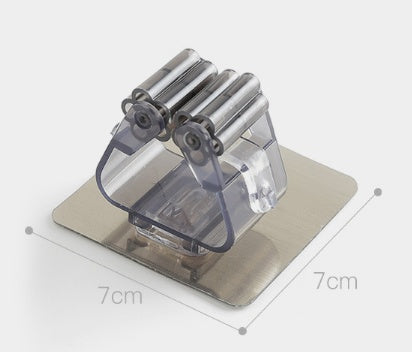 Magic Sticker Mop Holder – Nail-Free Traceless Wall-Mounted Bathroom Rack