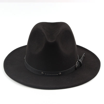 Flat Woolen Top Jazz Hat