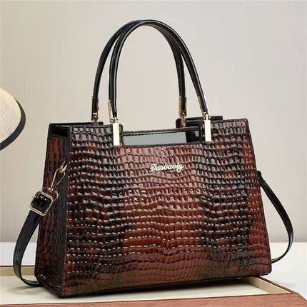 Korean Leather One-shoulder Large Bags