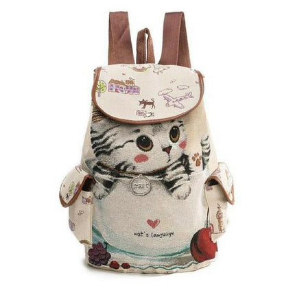 LOVELY CAT DRAWSTRING BACKPACK
