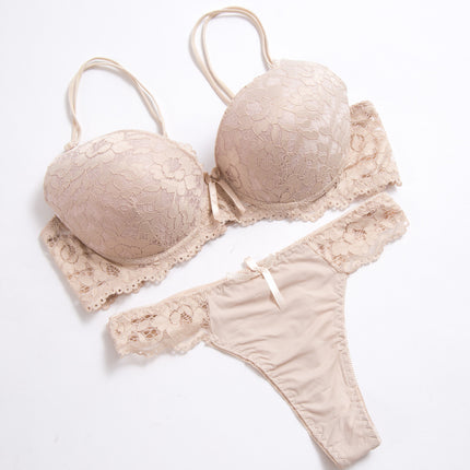 Lace Bra and Thong Set