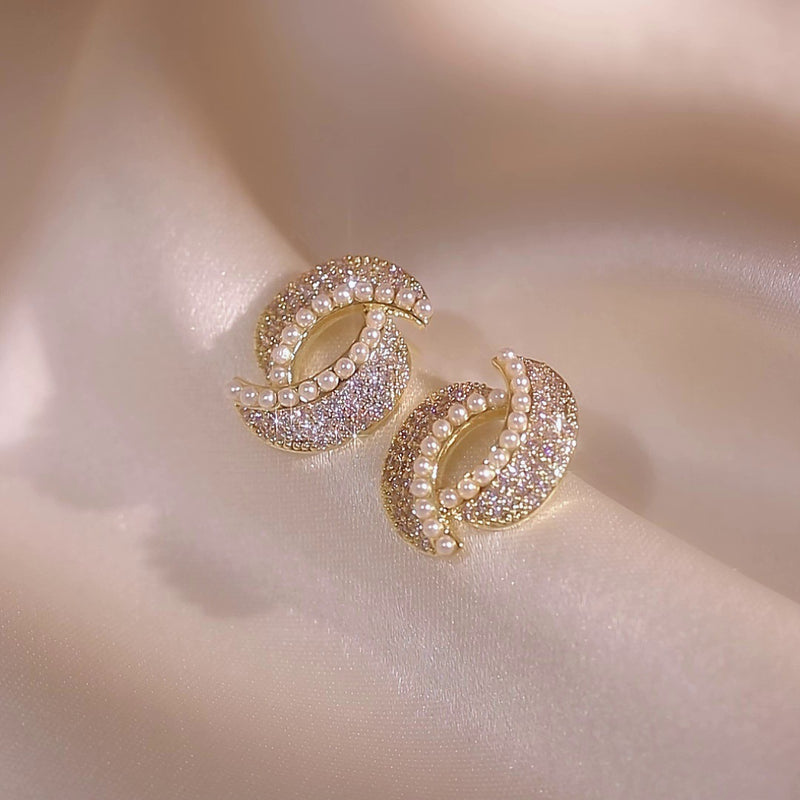 Full Jewelled Stud Earrings