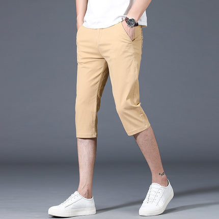 Slim-fitting Mid-waist Thin Casual Pants