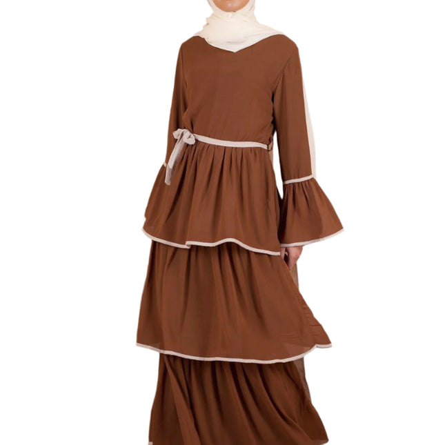 Layers Abaya with Headscarf