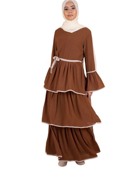 Layers Abaya with Headscarf
