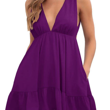 Backless Sleeveless Sling Dress