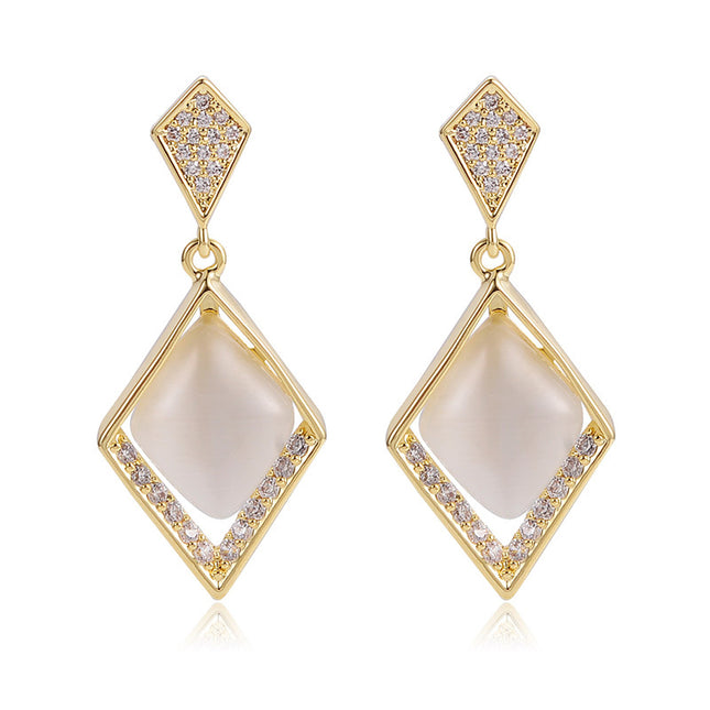 Fashionable Spade High-end Earrings