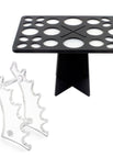 Black & Transparent Set of 2