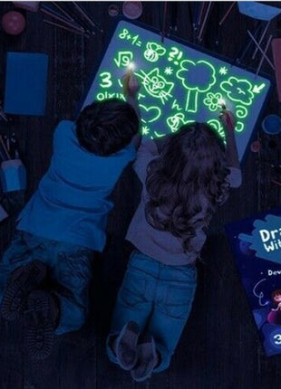 3D Magic Light Drawing Pad™ – Educational Glow Sketch Board