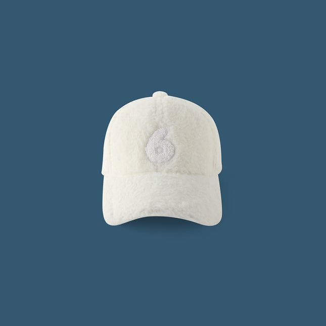 Numbers Lamb Wool Plush Hat