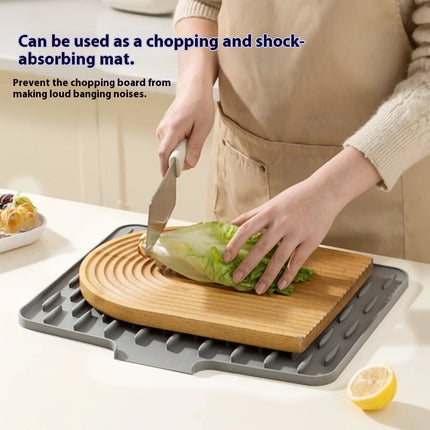 Silicone Drain Pad for Countertop – Quick Dry, Anti-Slip, and Slope Design