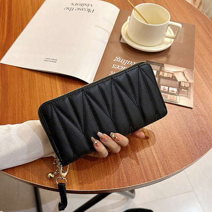 Rhombus Long Zip Purse