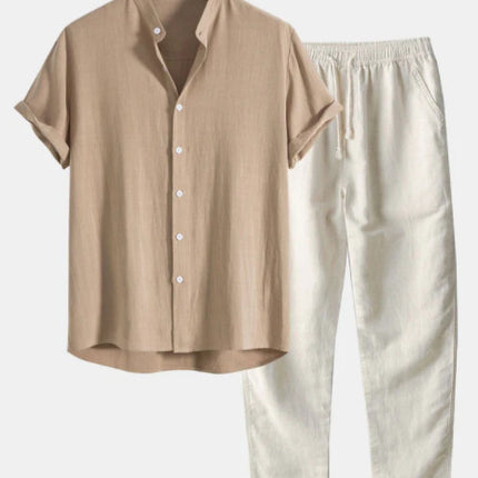 Casual Loose Beachwear Cotton and Linen Set